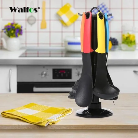 (7 قطعة) أدوات المطبخ مع حامل مجموعة أدوات