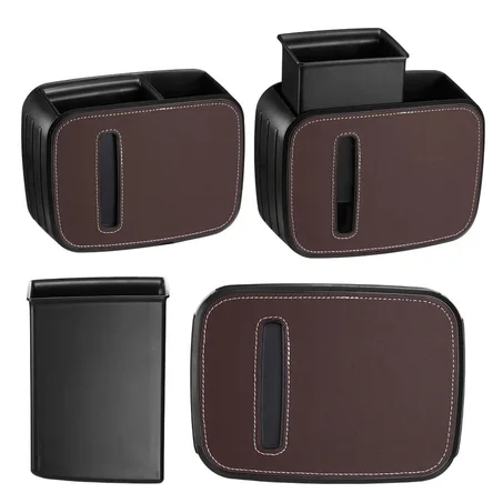 المنظم البلاستيكي بواجهة جلدية فاخرة