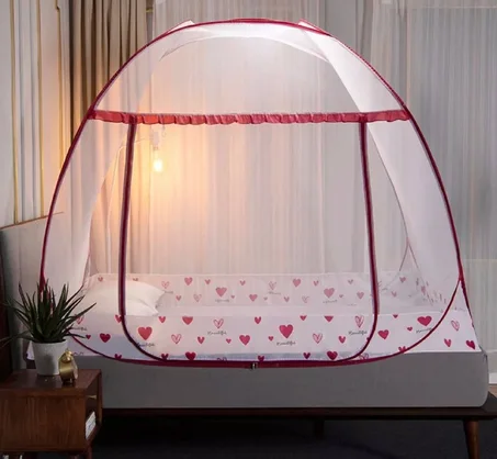 ناموسية محمولة وقابلة للطي ، شاشة منبثقة أوتوماتيكية ، بدون تركيب