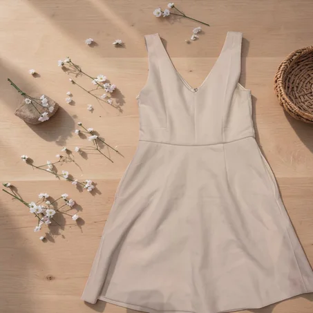 Robe blanche sans manches taille 38 à vendre