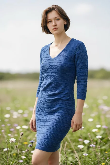 Robe bleue élégante – parfaite pour toutes les occasions