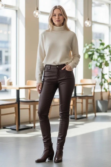 Pantalon effet cuir H&M – Taille 38