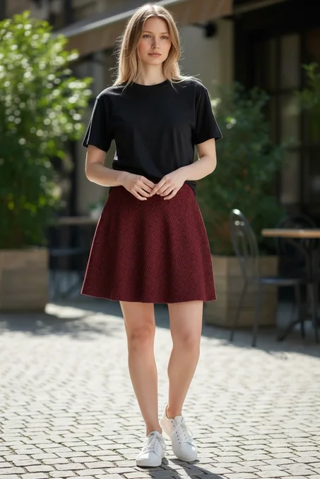 Jupe MANGO courte évasée – Taille L