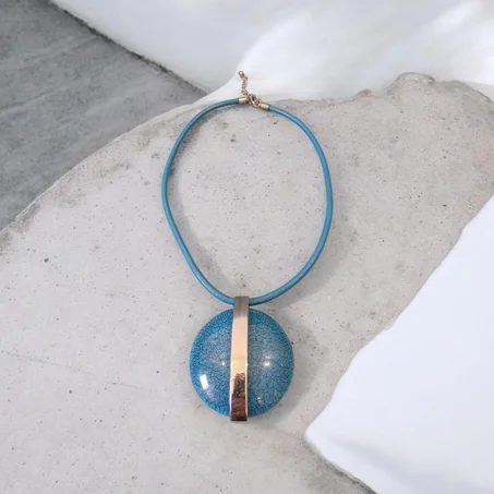 Collier turquoise & doré