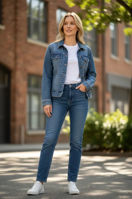 Veste en jean intemporelle ESPRIT – Taille S / 36