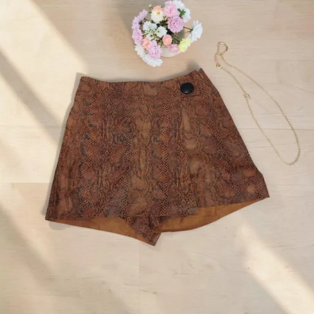Jupe-short imprimé serpent ZARA – Taille XS