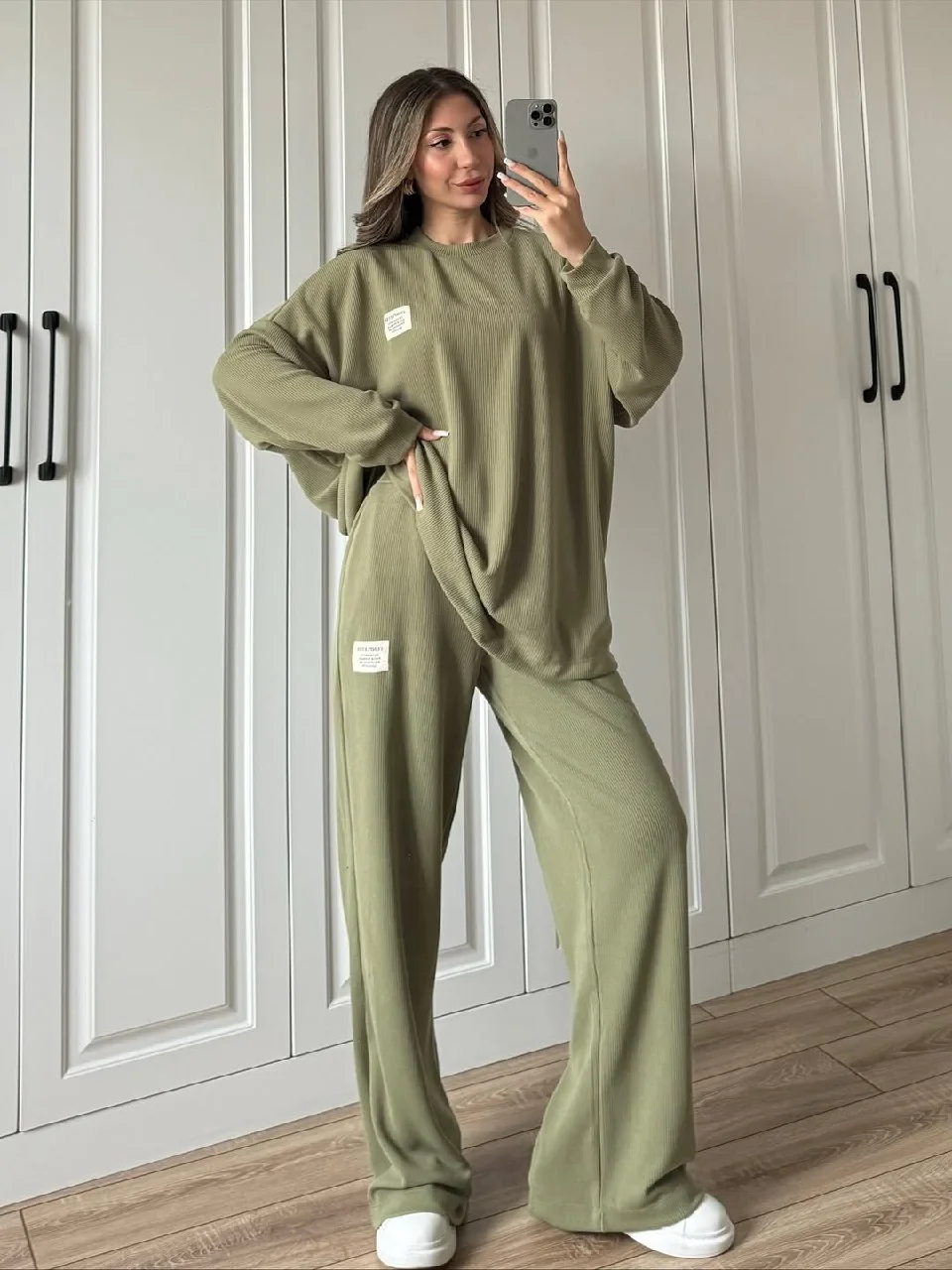 Ensemble côtelé oversize