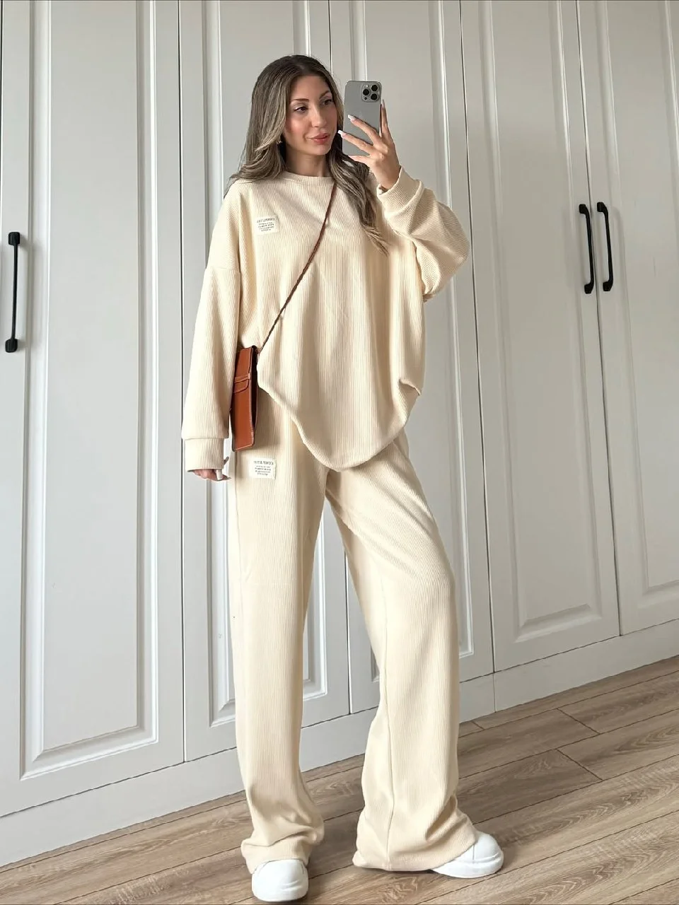 Ensemble côtelé oversize