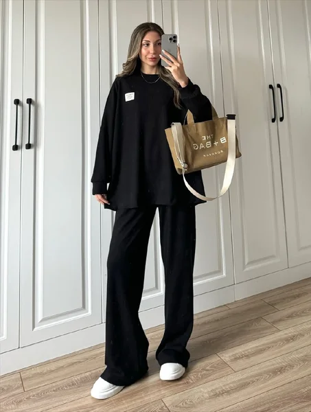 Ensemble côtelé oversize