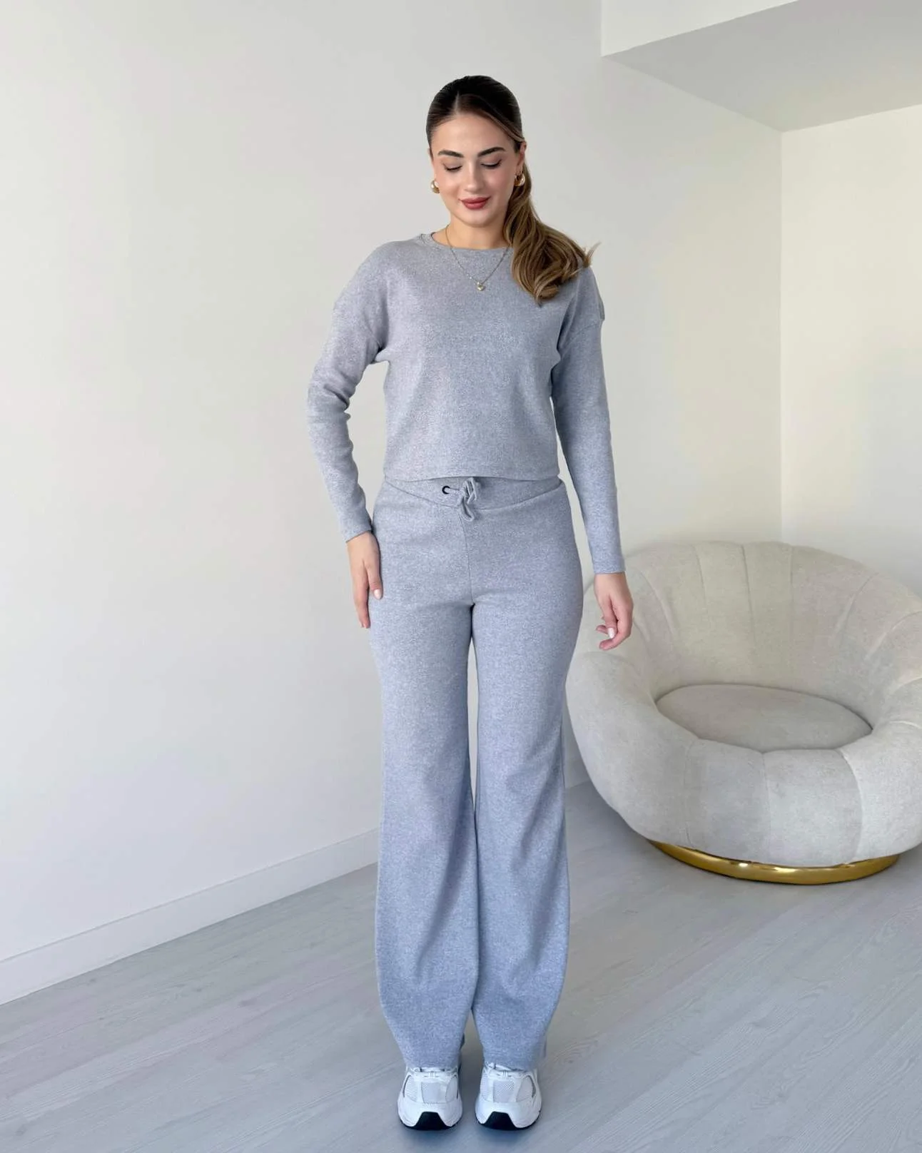Ensemble loungewear côtelé
