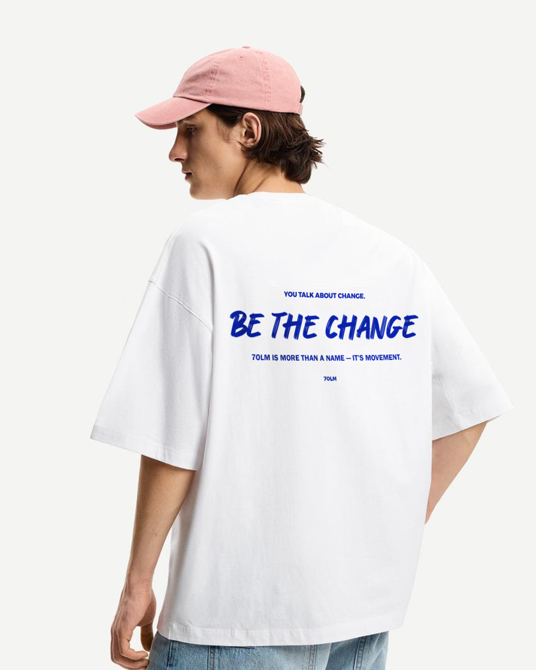 t-shirt oversize Be the change
