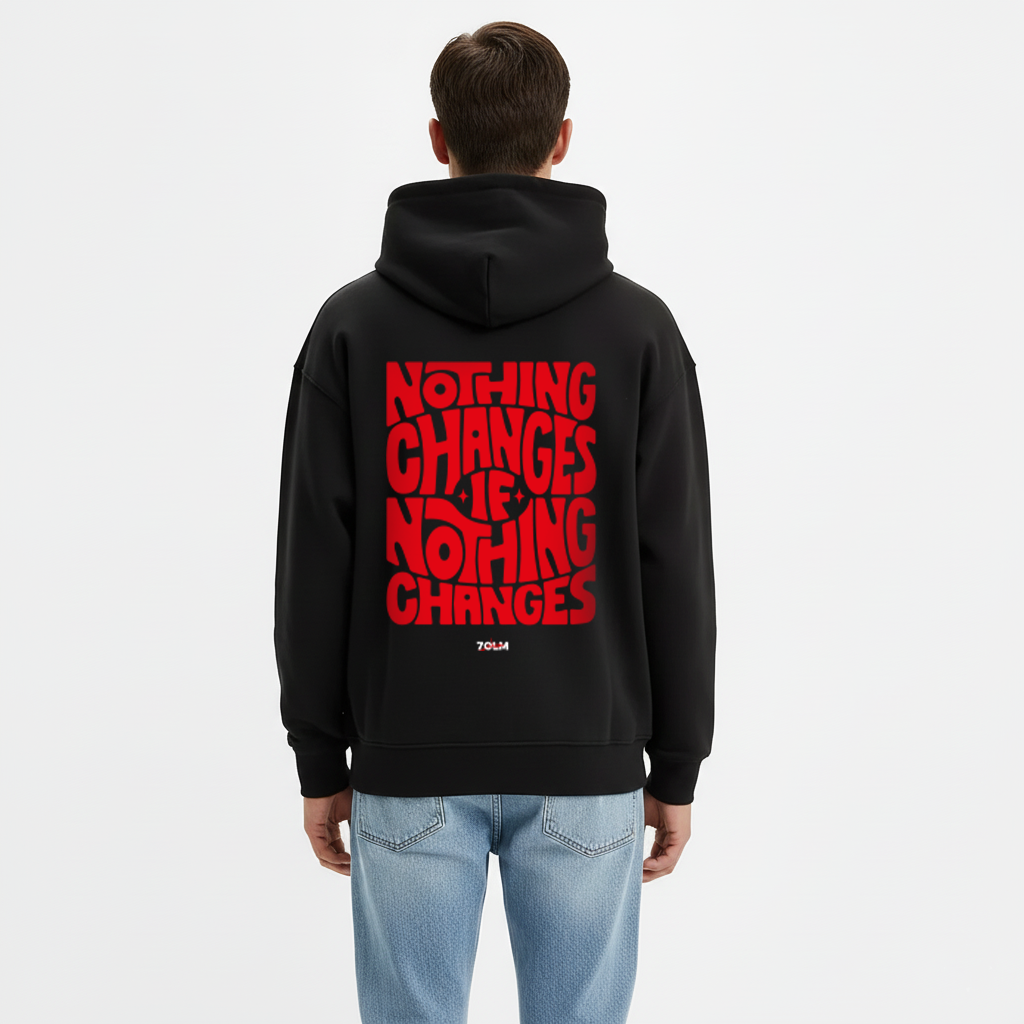 Nothing Changes Hoodie – Black Edition