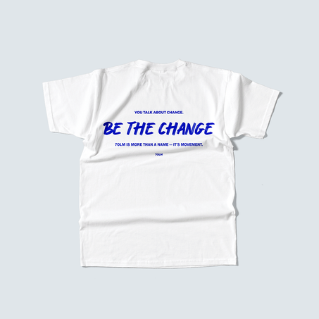t-shirt oversize Be the change