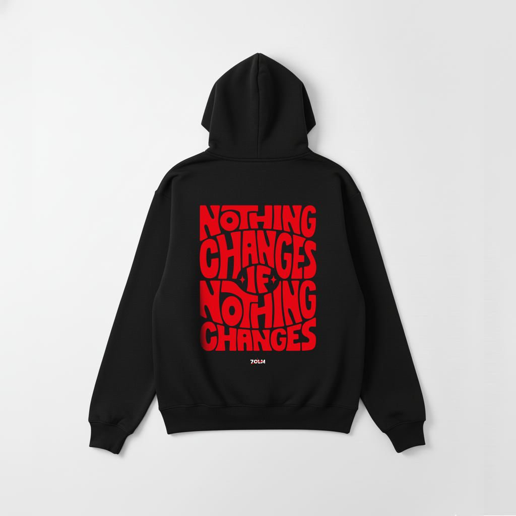 Nothing Changes Hoodie – Black Edition