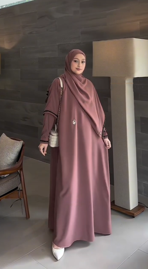 Rose dragée عباية الصلاة نسيل