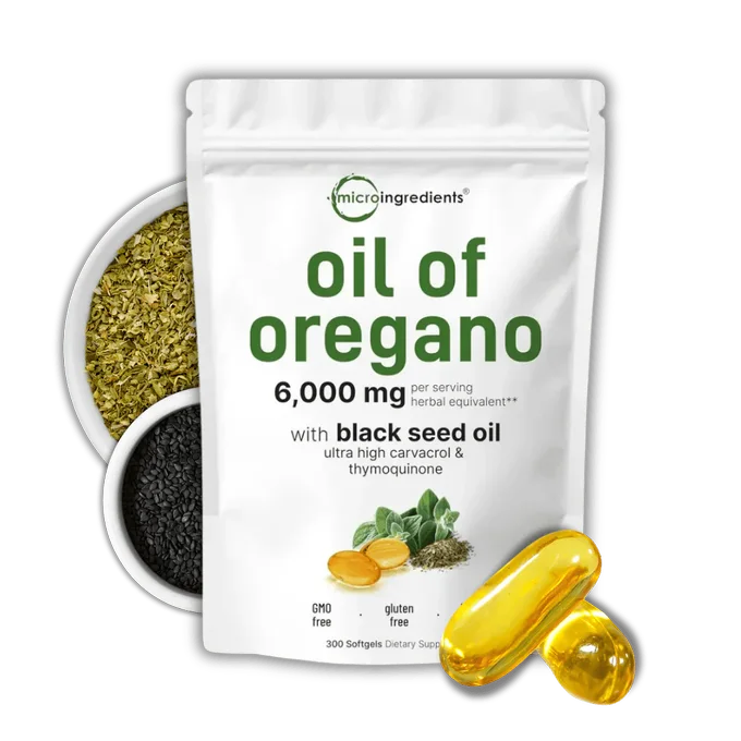 🌿 Oil of Oregano with Black Seed Oil