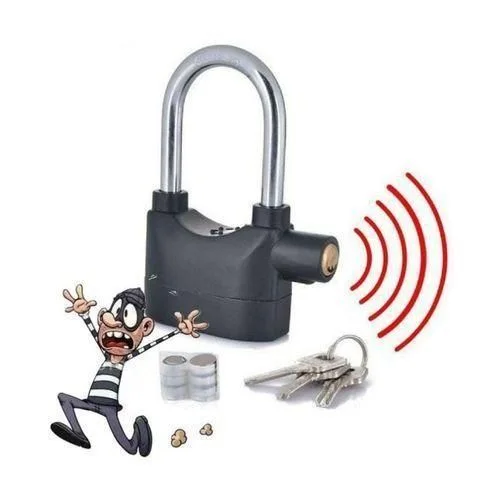 Smart Alarm Padlock | Loud Security Lock for Motorcycles & Gates