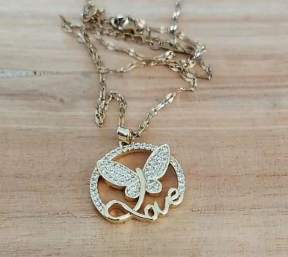 COLLIER LOVE PAPILLON