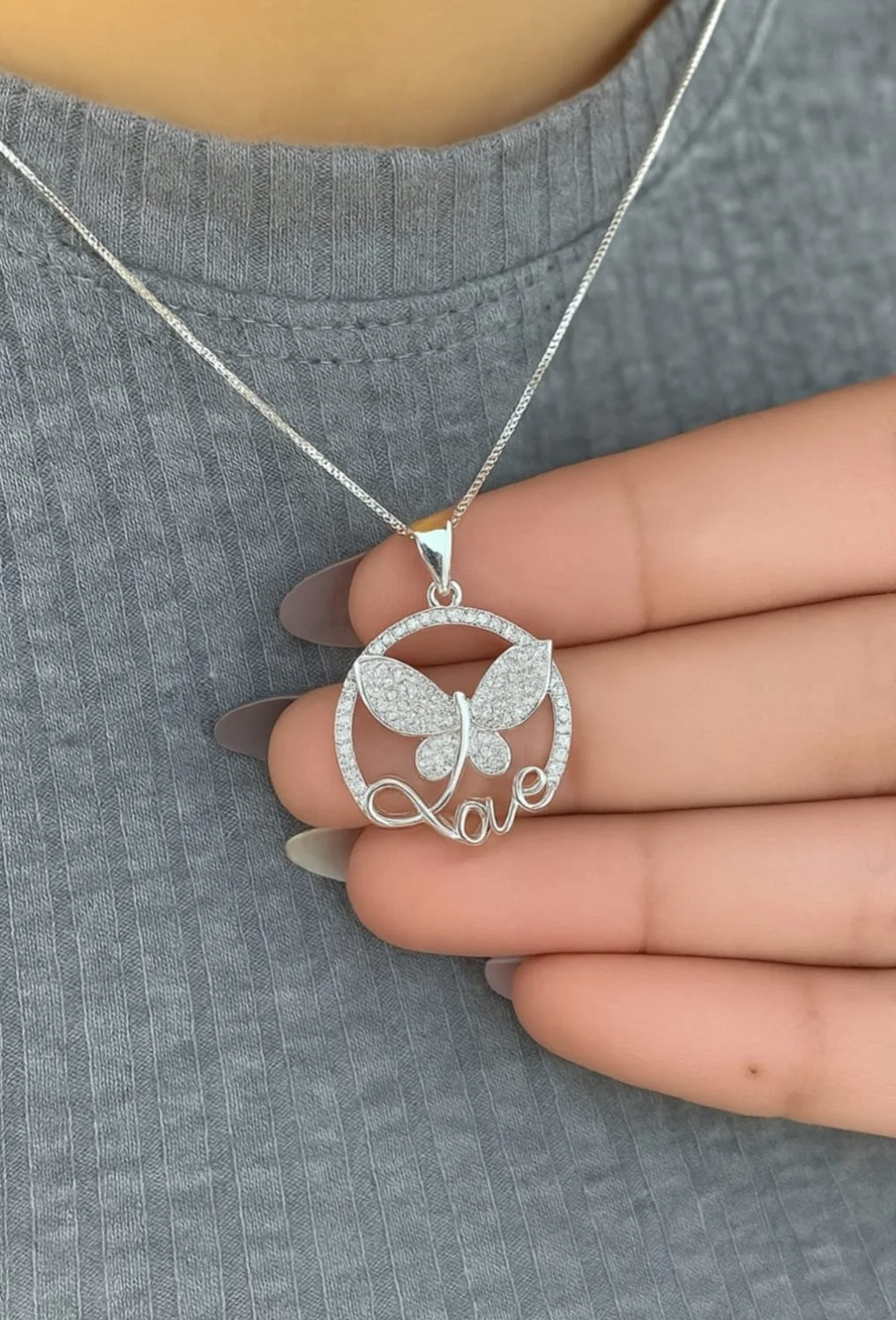 COLLIER LOVE PAPILLON