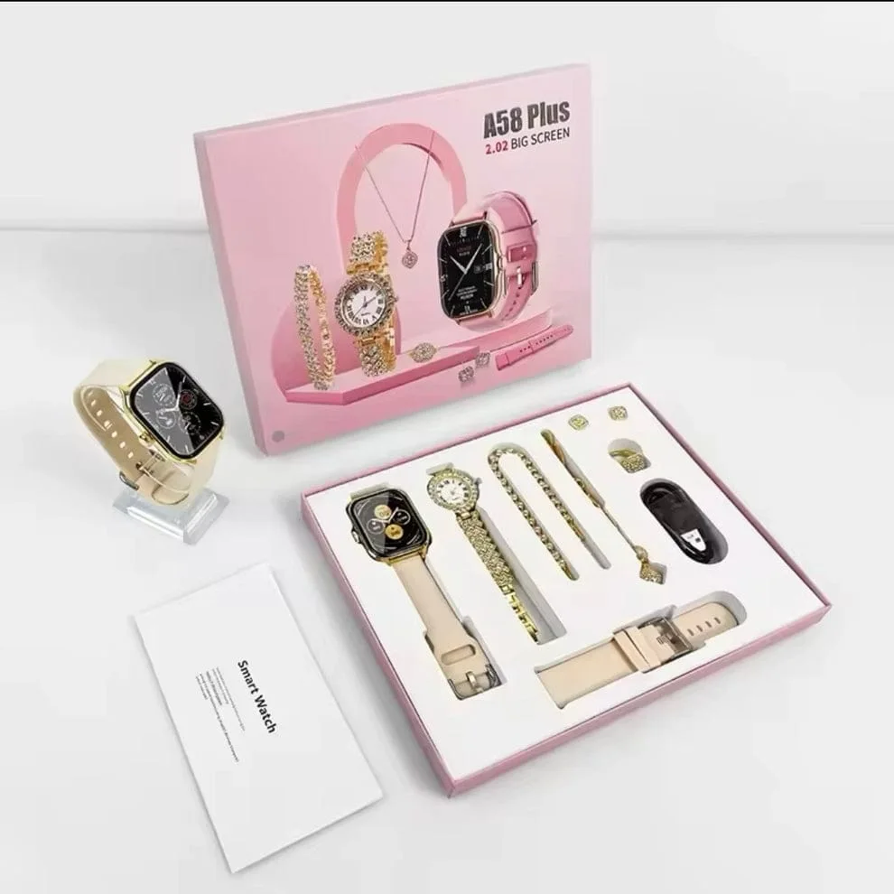 ✨ Coffret Montre Femme A58 Plus – Élégance & Technologie ✨