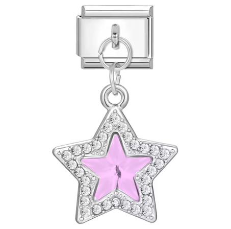 Pink crystal star