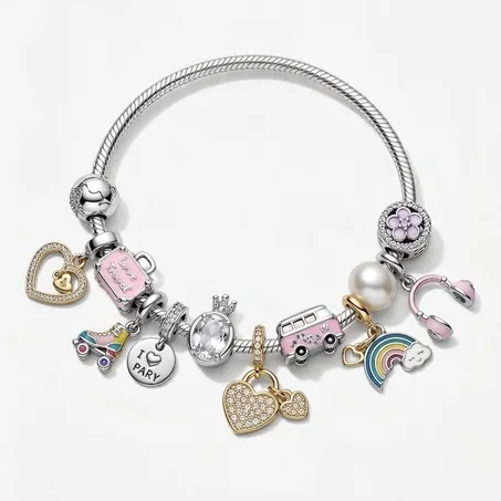 pink charms Pandora