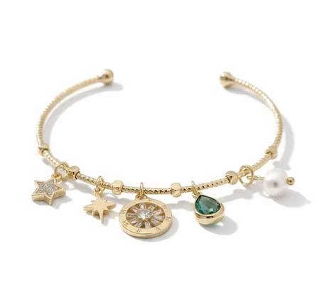 emrold charm bracelet