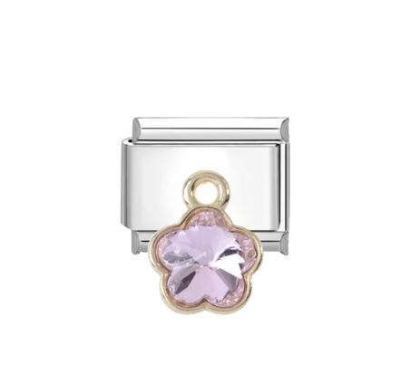 Pink silver & gold  Flower