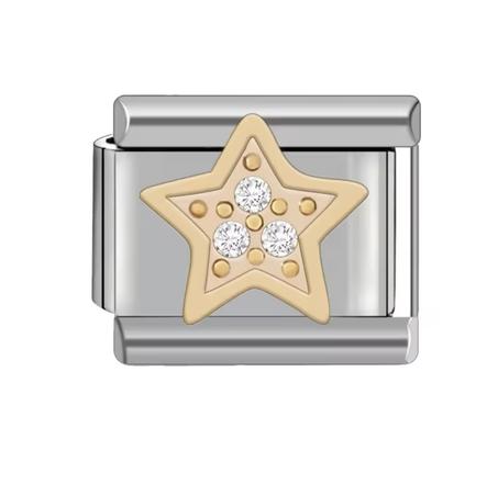 silver and gold star
