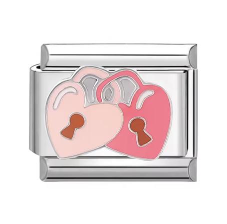 Pink heart locks