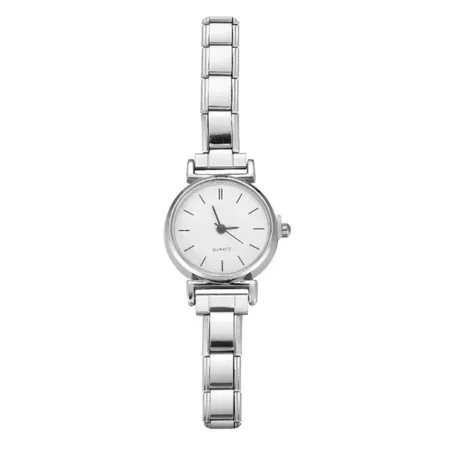 Silver circle watch