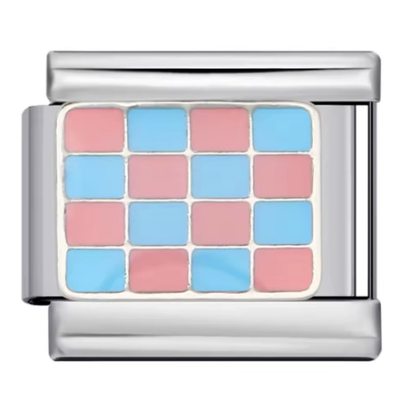 F1 pink and blue flag