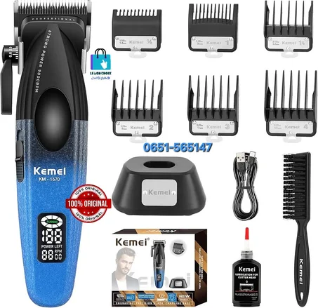 ماكينة حلاقة كيمي KM-1670 الاحترافية للشعر واللحية