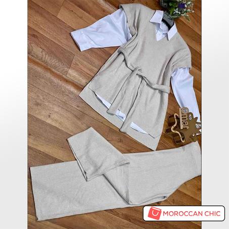 Ensemble 3 pièces avec chemise