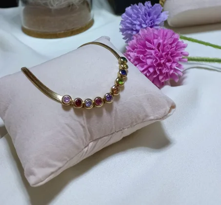 Gourmette Multicolore en Acier Inoxydable ⚡