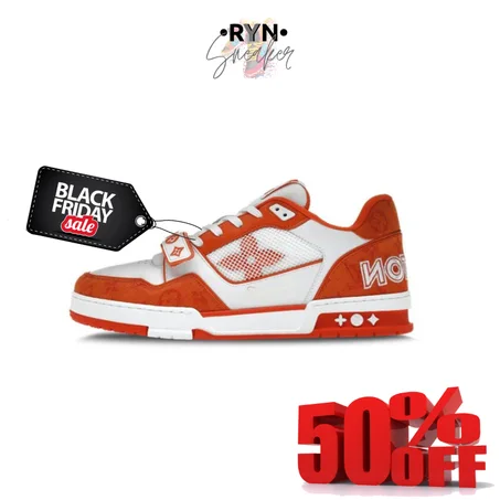 Louis Vuitton Trainer Monogram Denim Orange