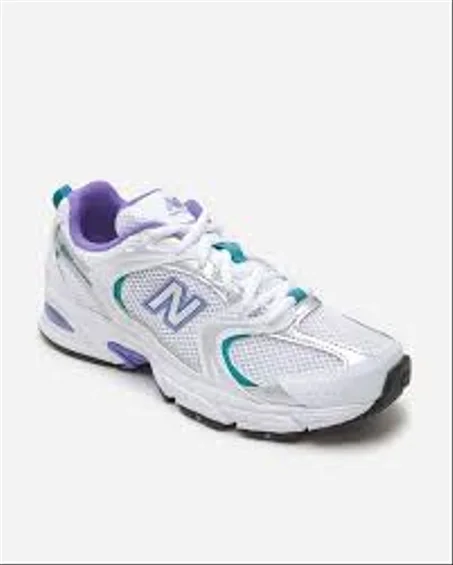 New Balance - 530 - Baskets en tulle - Blanc et lilas