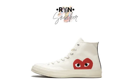Converse Chuck Taylor All-Star 70s Hi Comme des Garçons PLAY White