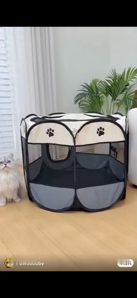 🐾 الخيمة المحمولة للحيوانات الأليفة (Parc Pliable Pour Animaux)