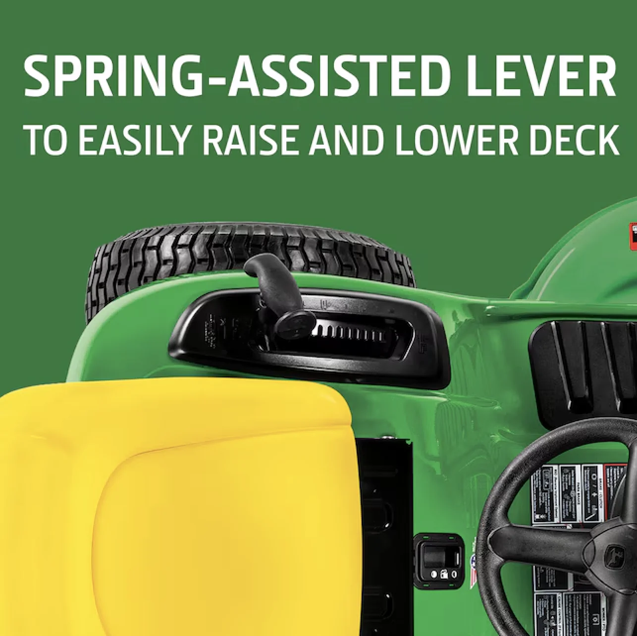 John Deere S100 Lawn Tractor – 17.5 HP Riding Lawn Tractor with 42-in Edge™ Mower Deck