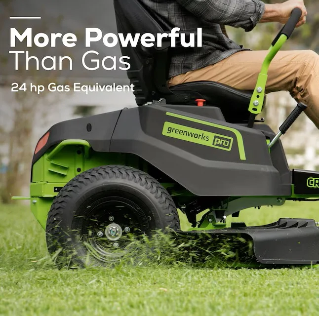 Greenworks Pro Crossover Zero Turn 42-in 24 -HP Brushless motor Battery Zero-turn Riding Lawn Mower (CARB)