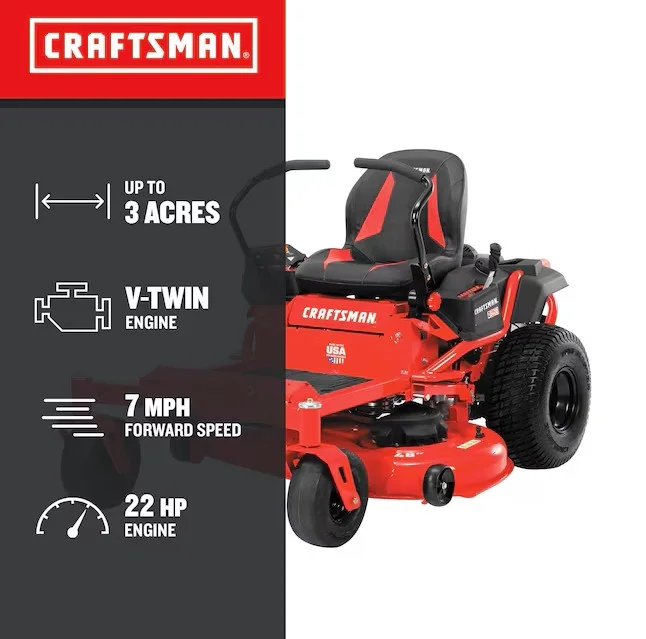 CRAFTSMAN Z5400 46-in 22 -HP V-twin Gas Zero-turn Riding Lawn Mower