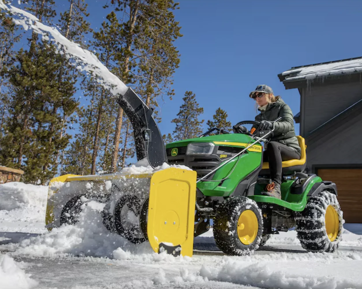 John Deere 100 44-in Two-stage Residential Attachment Snow Blower