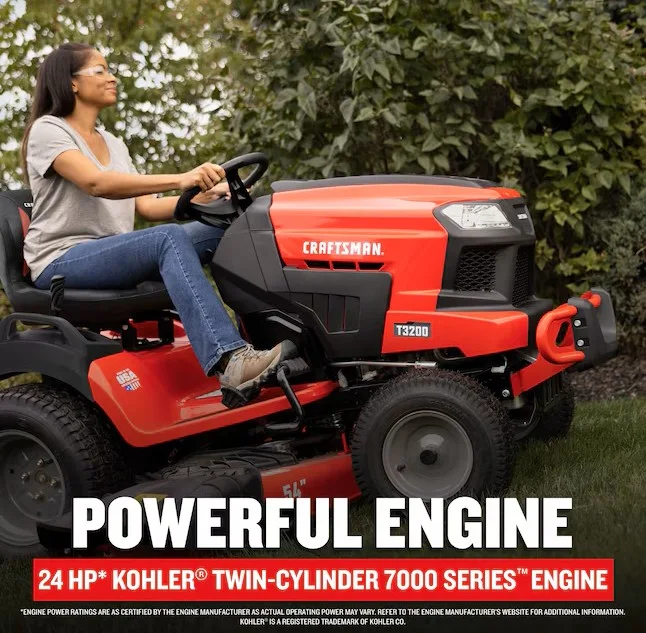 CRAFTSMAN T3200 Turn Tight 54-in 24 -HP V-twin Gas Riding lawn mower