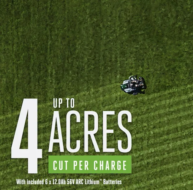 EGO POWER+ Z6 52-in 56-volt Lithium ion Electric Zero-turn riding lawn mower with ( 6 ) 12 Ah Batteries ( Charger Included )