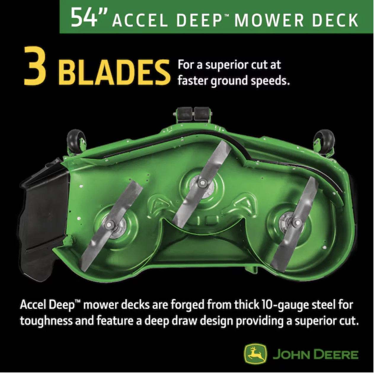 John Deere Z330R ZTrak 54-in 23 -HP V-twin Gas Zero-turn riding lawn mower