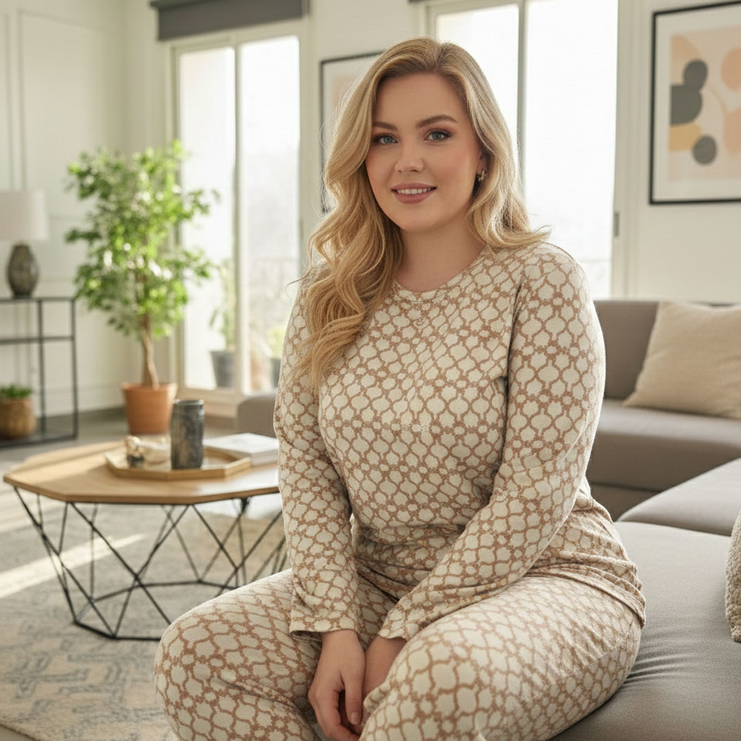 طقم بيجامة من ثوب الجاكار الممتاز