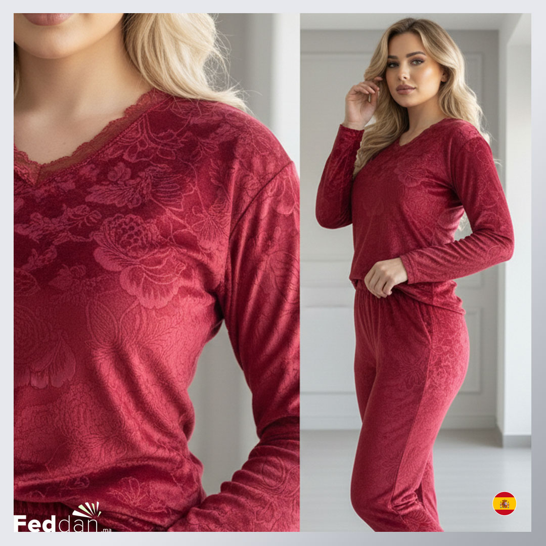 طقم بيجامة شتوية قميص و سروال