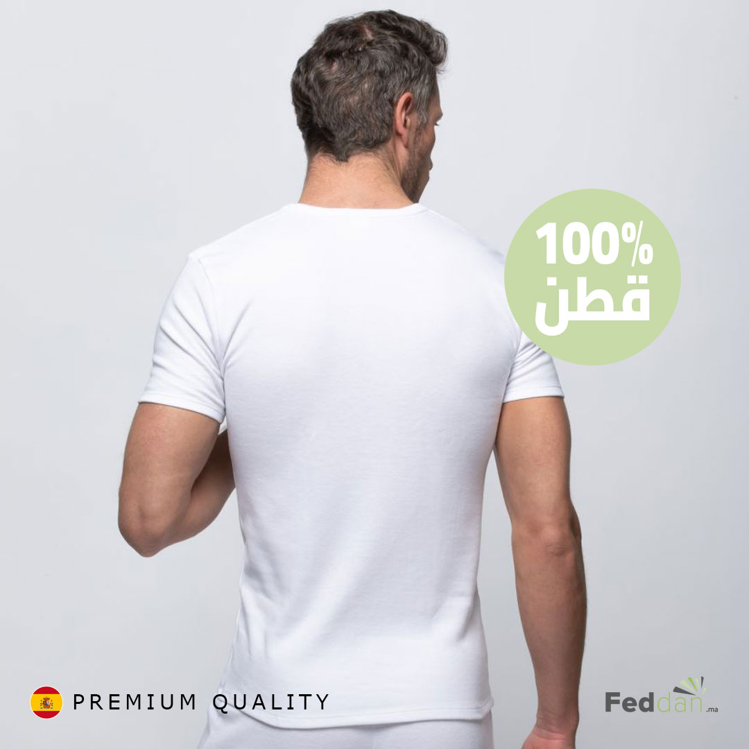 حزمة من 3 أقمصة  بودي داخلية للرجال - 100% قطن