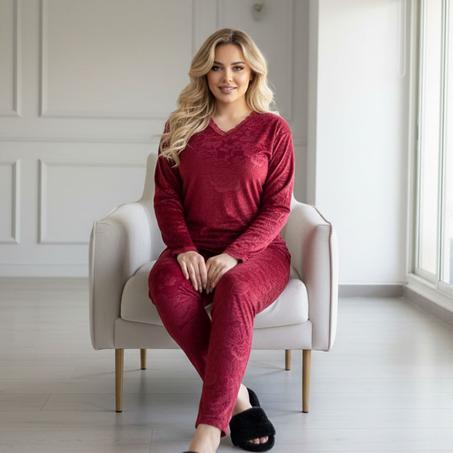 طقم بيجامة شتوية قميص و سروال